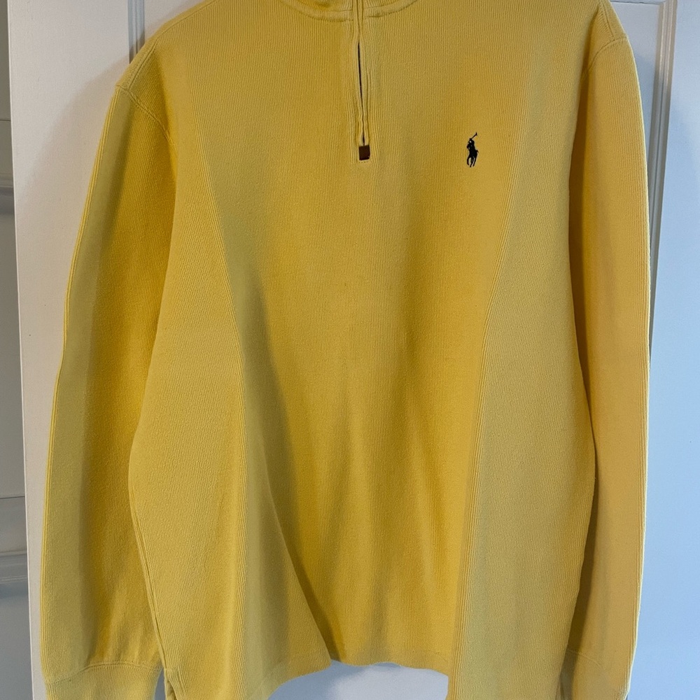 Yellow Polo by Ralph Lauren Men's Sweater